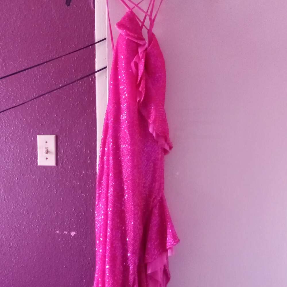 Hot Pink glitter dress